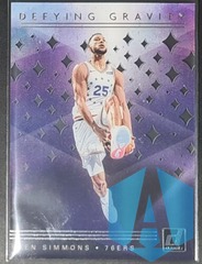 2019-20 Panini Donruss Clearly Defying Gravity Ben Simmons #9